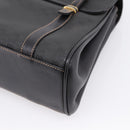 GUCCI Micro GG Hand Bag PVC Black Gold Tone 000 46 4857 Auth mr3118-12