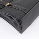GUCCI Micro GG Hand Bag PVC Black Gold Tone 000 46 4857 Auth mr3118-13