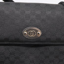 GUCCI Micro GG Hand Bag PVC Black Gold Tone 000 46 4857 Auth mr3118-14