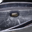GUCCI Micro GG Hand Bag PVC Black Gold Tone 000 46 4857 Auth mr3118-15