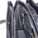 GUCCI Micro GG Hand Bag PVC Black Gold Tone 000 46 4857 Auth mr3118-18