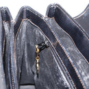 GUCCI Micro GG Hand Bag PVC Black Gold Tone 000 46 4857 Auth mr3118-19