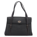 GUCCI Micro GG Hand Bag PVC Black Gold Tone 000 46 4857 Auth mr3118-2