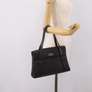 GUCCI Micro GG Hand Bag PVC Black Gold Tone 000 46 4857 Auth mr3118-25