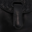 Bottega Veneta INTRECCIATO Sac Backpack Leather Black Auth mr3119A-14