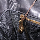 Bottega Veneta INTRECCIATO Sac Backpack Leather Black Auth mr3119A-21