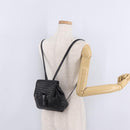 Bottega Veneta INTRECCIATO Sac Backpack Leather Black Auth mr3119A-24