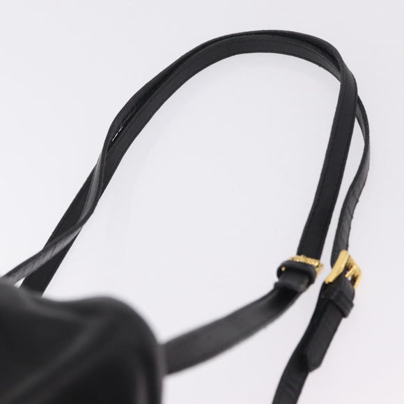 Bottega Veneta INTRECCIATO Sac Backpack Leather Black Auth mr3119A