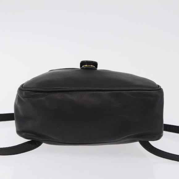 Bottega Veneta INTRECCIATO Sac Backpack Leather Black Auth mr3119A
