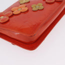 LOUIS VUITTON Monogram Vernis Flower Lexington Pouch Orange M92247 Auth mr3120A-10