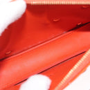 LOUIS VUITTON Monogram Vernis Flower Lexington Pouch Orange M92247 Auth mr3120A-17