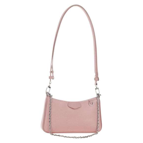LOUIS VUITTON Epi Easy Pouch Silver Rose valerine M80483 LV Auth mr3121V