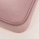 LOUIS VUITTON Epi Easy Pouch Silver Rose valerine M80483 LV Auth mr3121V-15