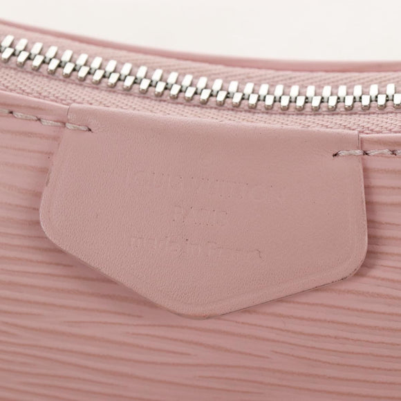 LOUIS VUITTON Epi Easy Pouch Silver Rose valerine M80483 LV Auth mr3121V
