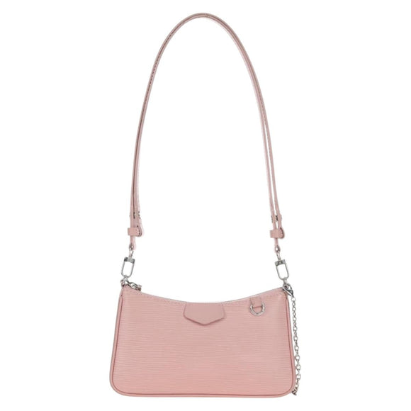LOUIS VUITTON Epi Easy Pouch Silver Rose valerine M80483 LV Auth mr3121V