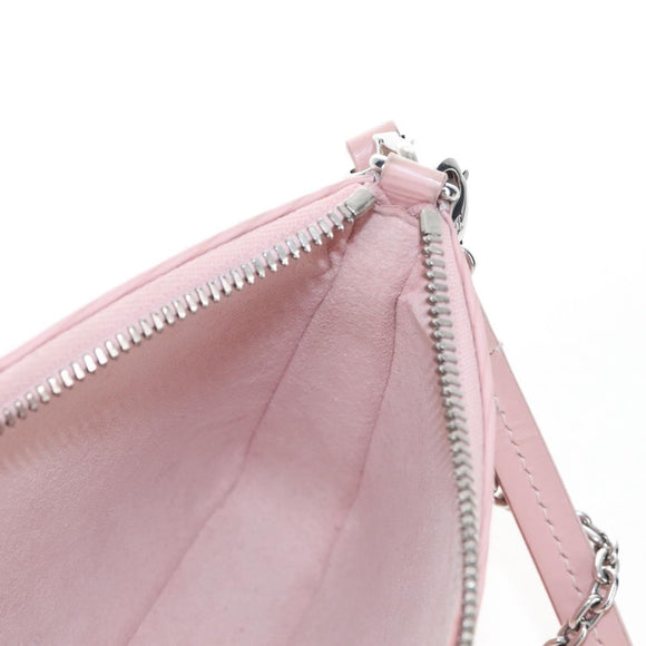 LOUIS VUITTON Epi Easy Pouch Silver Rose valerine M80483 LV Auth mr3121V