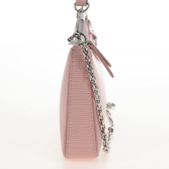 LOUIS VUITTON Epi Easy Pouch Silver Rose valerine M80483 LV Auth mr3121V