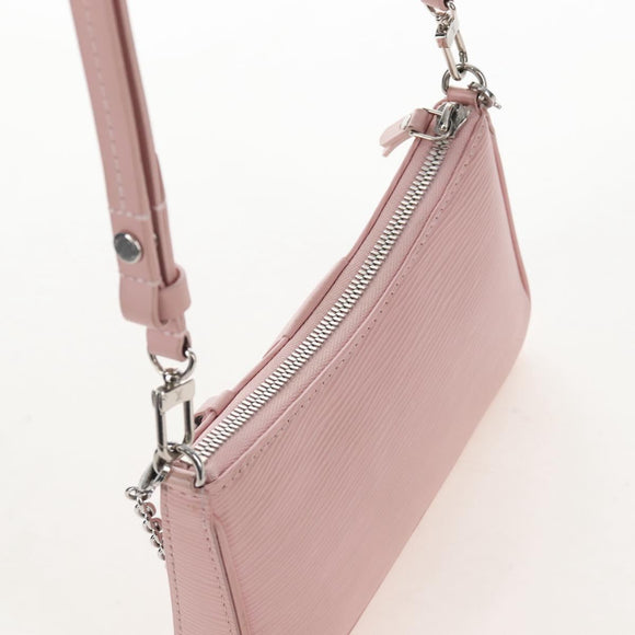LOUIS VUITTON Epi Easy Pouch Silver Rose valerine M80483 LV Auth mr3121V