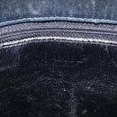CHANEL Patent leather Hand Bag Leather Black Silver CC Auth mr3124-16
