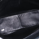 CHANEL Patent leather Hand Bag Leather Black Silver CC Auth mr3124-17