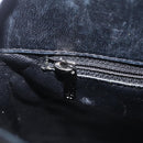 CHANEL Patent leather Hand Bag Leather Black Silver CC Auth mr3124-22