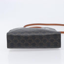 CELINE Triomphe Tote Bag PVC Leather 2way Black Gold Auth mr3126V-11