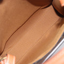 CELINE Triomphe Tote Bag PVC Leather 2way Black Gold Auth mr3126V-18