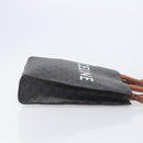 CELINE Triomphe Tote Bag PVC Leather 2way Black Gold Auth mr3126V-4