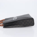 CELINE Triomphe Tote Bag PVC Leather 2way Black Gold Auth mr3126V-5