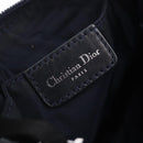 Christian Dior Trotter Canvas Accessory Pouch Navy Silver Auth mr3128A-17