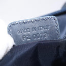 Christian Dior Trotter Canvas Accessory Pouch Navy Silver Auth mr3128A-22