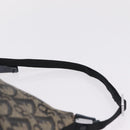 Christian Dior Trotter Canvas Accessory Pouch Navy Silver Auth mr3128A-8