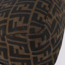 FENDI Zucca Canvas Mamma Baguette Shoulder Bag Brown Black 26424 Auth mr3129V-14