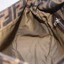 FENDI Zucca Canvas Mamma Baguette Shoulder Bag Brown Black 26424 Auth mr3129V-24