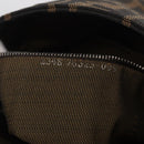 FENDI Zucca Canvas Mamma Baguette Shoulder Bag Brown Black 26424 Auth mr3129V-27