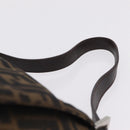 FENDI Zucca Canvas Mamma Baguette Shoulder Bag Brown Black 26424 Auth mr3129V-8