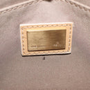 FENDI Zucchino Canvas Shoulder Bag Blue Gold Auth mr3132V-17