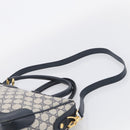 GUCCI Micro GG Supreme Hand Bag PVC 2way Navy Gold 002 122 0033 Auth mr3135-10