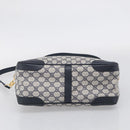 GUCCI Micro GG Supreme Hand Bag PVC 2way Navy Gold 002 122 0033 Auth mr3135-11