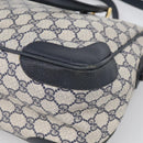 GUCCI Micro GG Supreme Hand Bag PVC 2way Navy Gold 002 122 0033 Auth mr3135-14
