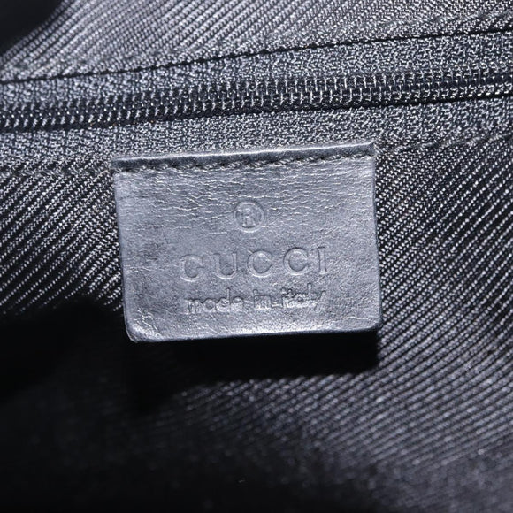 GUCCI GG Canvas Shoulder Bag Black Silver 001 3812 2123 Auth mr3137