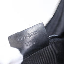 GUCCI GG Canvas Shoulder Bag Black Silver 001 3812 2123 Auth mr3137-23