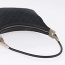 GUCCI GG Canvas Shoulder Bag Black Silver 001 3812 2123 Auth mr3137-7