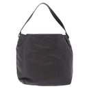 FENDI Shoulder Bag Leather Brown Silver Auth mr3138-3