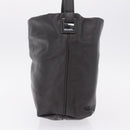 FENDI Shoulder Bag Leather Brown Silver Auth mr3138-4