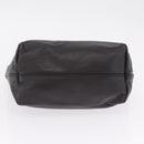 FENDI Shoulder Bag Leather Brown Silver Auth mr3138-9