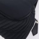 Saint Laurent Hand Bag Nylon Navy Silver Auth mr3139-13