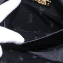 Saint Laurent Hand Bag Nylon Navy Silver Auth mr3139-19