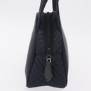 Saint Laurent Hand Bag Nylon Navy Silver Auth mr3139-5