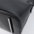 GUCCI Shoulder Bag Patent leather Silver Black 001 3261 Auth mr3142-10